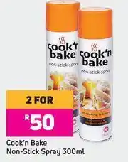 Game Cook'n Bake Non Stick Spray-For 2 x 300ml offer