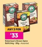 Robertson's Brown Spice Refill Assorted-For Any 3 x 64g/89g
