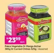 Game Pakco Vegetable Or Mango Atchar 385g Or Curried Chillies 325g-Each offer