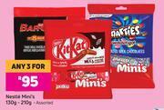 Game Nestle Mini's Assorted-For Any 3 x 130g/210g offer