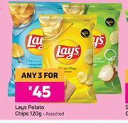 Game Lays Potato Chips Assorted-For Any 3 x 120g offer
