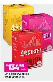 Game 4th Street, Sweet Red, White Or Rose-5L Each offer