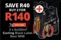 Checkers Hyper Carling Black Label Beer NRB offer