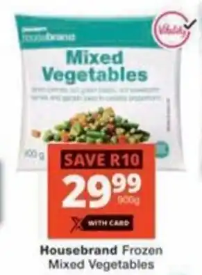 Checkers Hyper Housebrand Frozen Mixed Vegetables offer