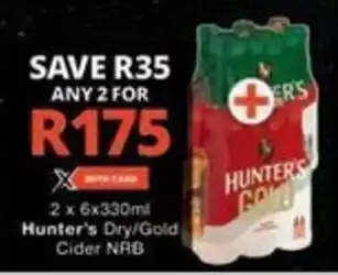 Checkers Hyper Hunter's Dry/Gold Cider NRB offer