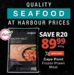 Checkers Hyper Cape Point Frozen Prawn Meat offer