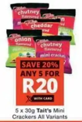 Checkers Hyper Tait's Mini Crackers All Variants offer