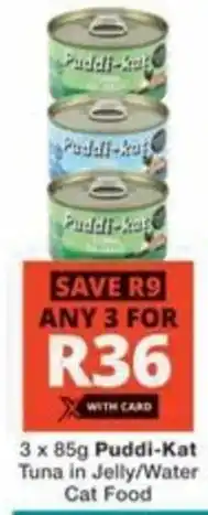 Checkers Hyper Puddi-Kat Tuna in Jelly/Water Premium Cat Food offer