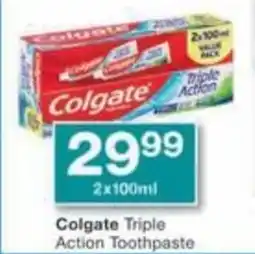 Checkers Hyper Colgate Triple Action Toothpaste offer