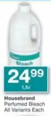 Checkers Hyper Housebrand Perfumed Bleach All Variants Each offer