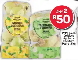 Pick n Pay Hypermarket PnP Golden Delicious Apples or Packham Pears offer