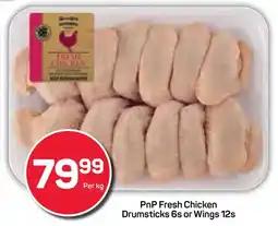 Pick n Pay Hypermarket PnP Fresh Chicken Drumsticks or Wings offer