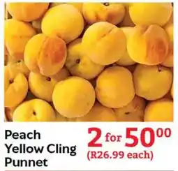 Oxford Freshmarket Peach Yellow Cling Punnet offer