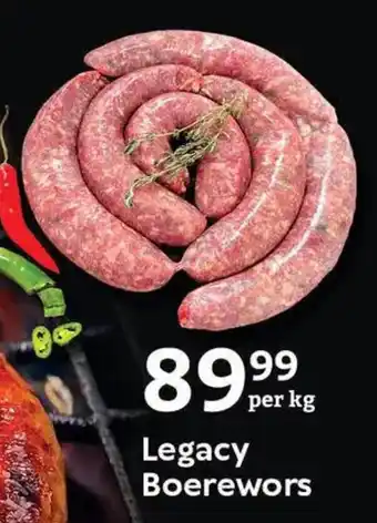 Oxford Freshmarket Legacy Boerewors offer