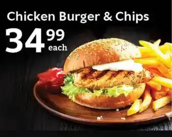 Oxford Freshmarket Chicken Burger & Chips offer