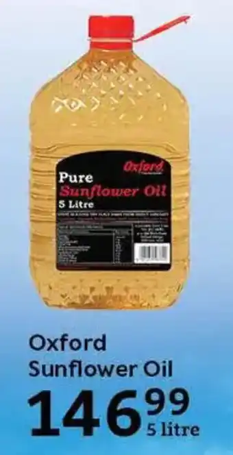 Oxford Freshmarket Oxford Sunflower Oil offer