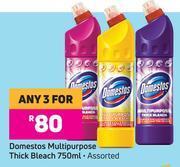 Game Domestos Multipurpose Thick Bleach Assorted-For Any 3 x 750ml offer