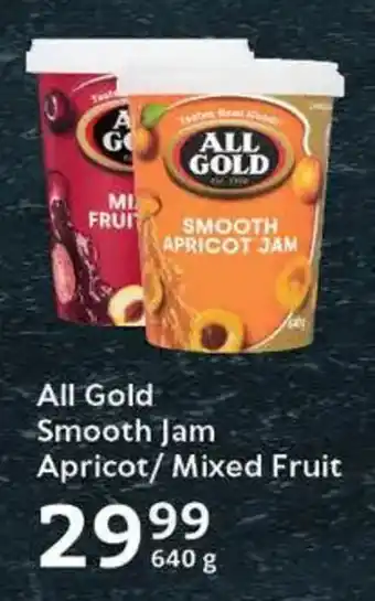 Oxford Freshmarket All Gold Smooth Jam Apricot/Mixed Fruit offer