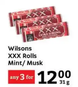 Oxford Freshmarket Wilsons XXX Rolls Mint/Musk offer