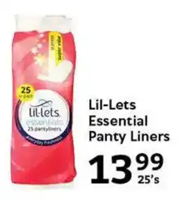 Oxford Freshmarket Lil-Lets Essential Panty Liners offer