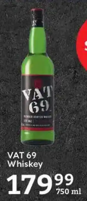 Oxford Freshmarket VAT 69 Whiskey offer