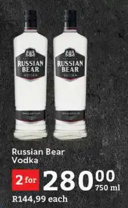 Oxford Freshmarket Russian Bear Vodka offer