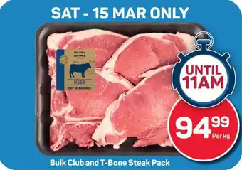 Pick n Pay Bulk Club and T-Bone Steak Pack offer