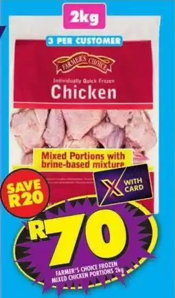 Shoprite Farmer's choice frozen mixed chicken portions offer