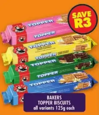 Shoprite Topper biscuits all variants offer