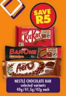 Shoprite Nestlé chocolate bar selected variants offer