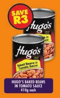 Shoprite Hugo's baked beans in tomato sauce offer