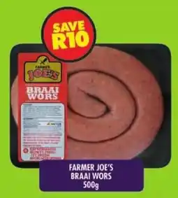 Shoprite Farmer joe's braai wors offer