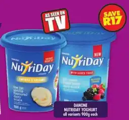 Shoprite Danone nutriday yoghurt all variants offer