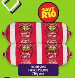 Shoprite Thompsons french polony offer