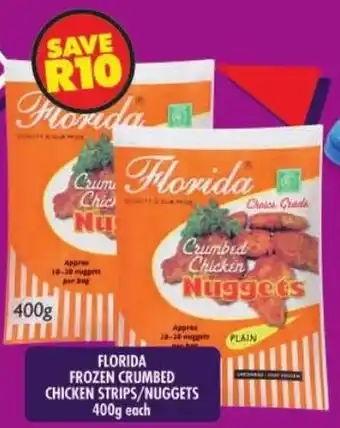 Shoprite Florida frozen crumbed chicken strips/nuggets offer