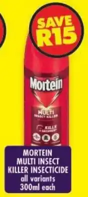 Shoprite Mortein multi insect killer insecticide all variants offer