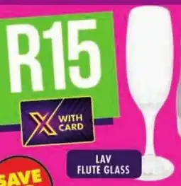 Shoprite Lav flute glass offer