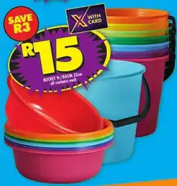 Shoprite Bucket/ Basin all variants offer