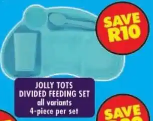 Shoprite Jolly tots divided feeding set all variants offer