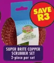 Shoprite Super brite copper scrubber set offer