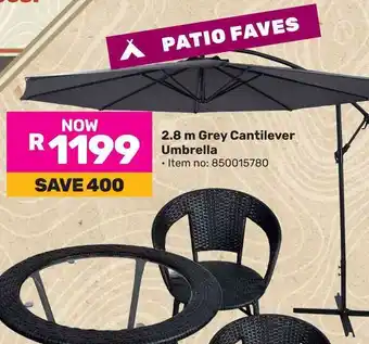 Game Grey Cantilever Umbrella offer