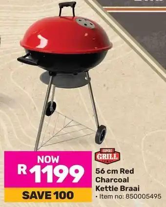 Game EXPERT GRILL Red Charcoal Kettle Braai offer