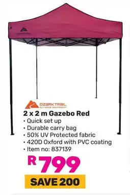 Game Gazebo Red offer