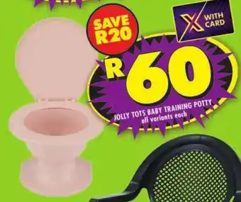 Shoprite Jolly tots baby training potty all variants offer