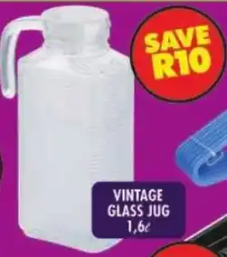 Shoprite Vintage glass jug offer