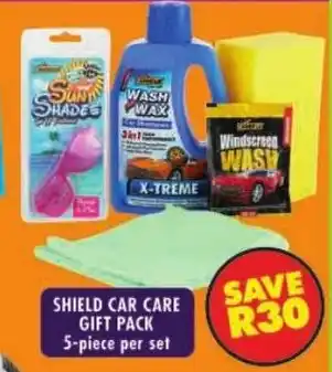 Shoprite Shield car care gift pack offer