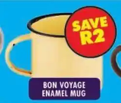 Shoprite Bon voyage enamel mug offer