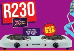 Shoprite Essentials twin spiral hot plate offer