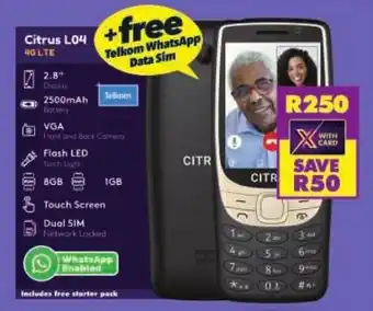 Shoprite Citrus L04 4G LTE offer