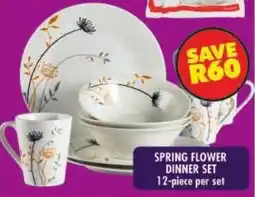 Shoprite Spring flower dinner set offer